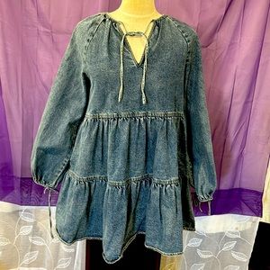 En saison denim jeans dress